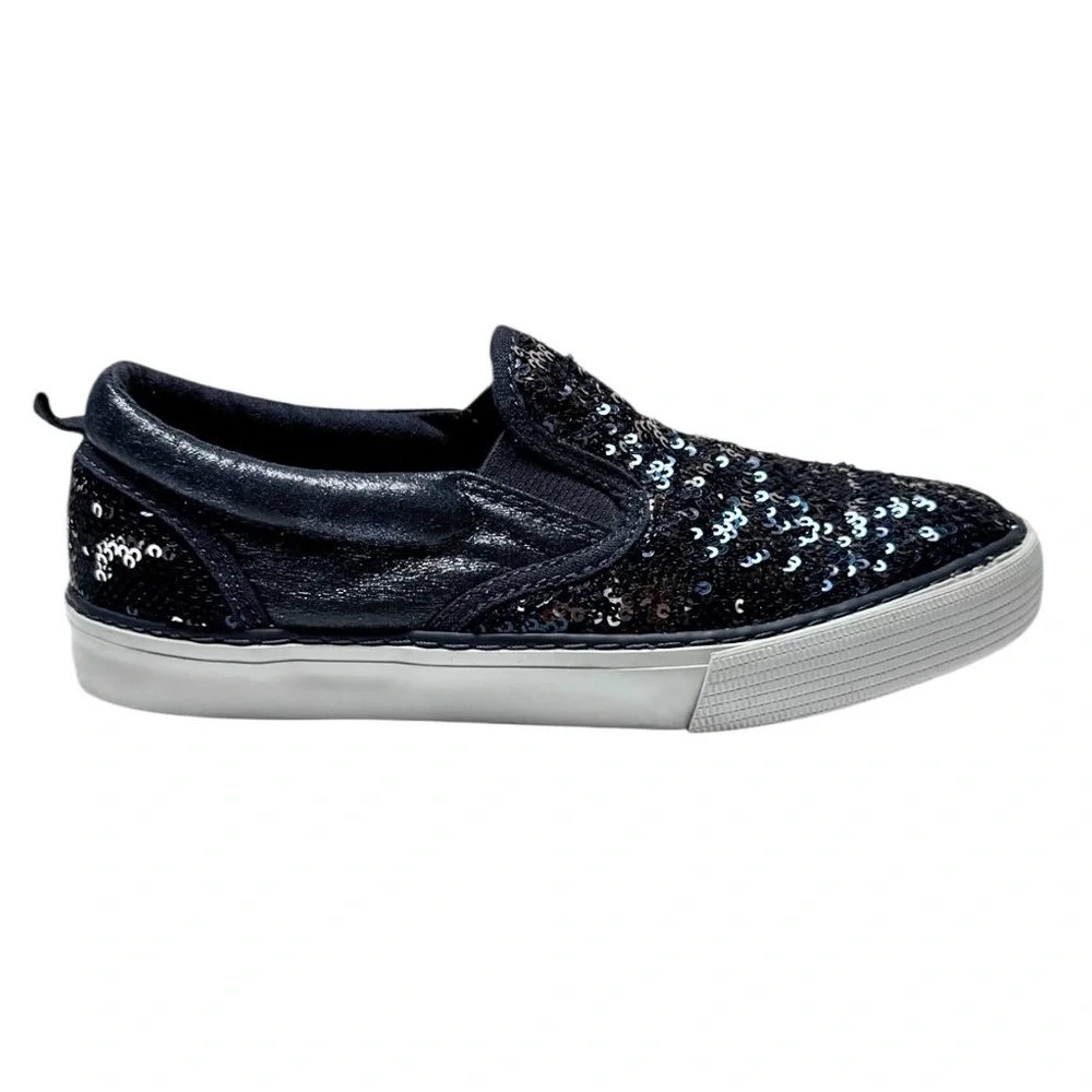 Gap Kids Flippy Sequin Slip-On Sneakers Navy Blue